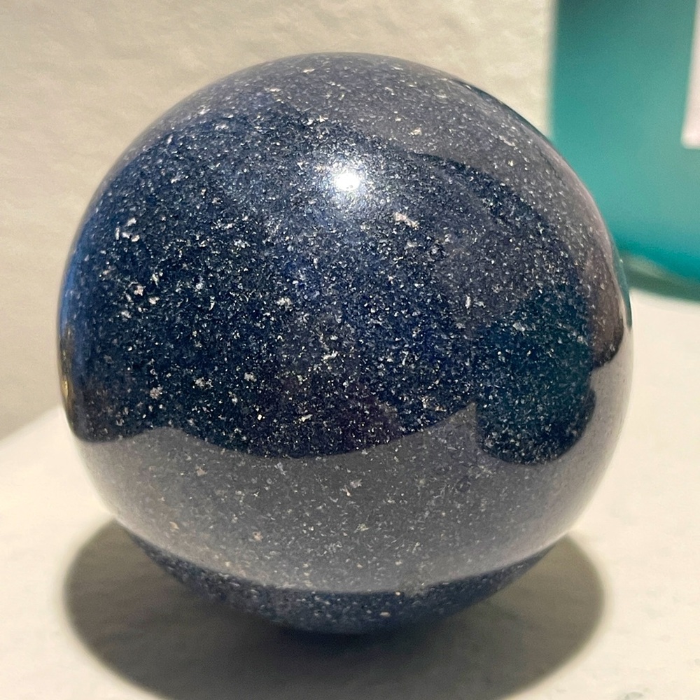 Rare Lazulite Crystal Sphere - Picture 3 of 5